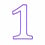lineart a purple number 1