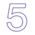 lineart purple number 5 on transparent background-1-1