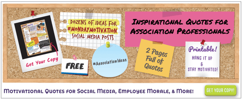 image of cork board with motivational quotes