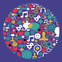 image of social media collage