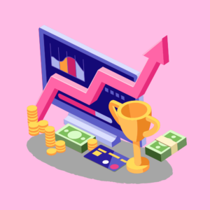 Image of graph with upward arrow