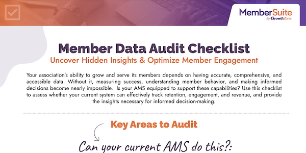 Member Data Audit Checklist