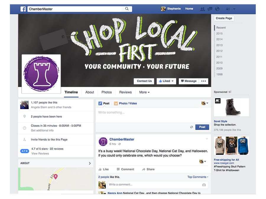 FREE: “Shop Local” Social Media Cover Image