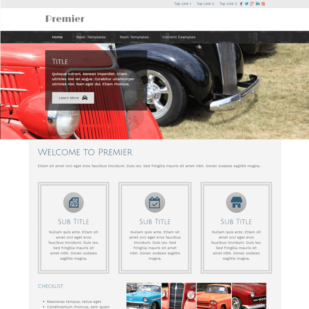 Association Premier Website Design image