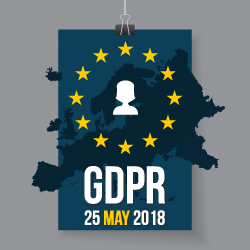 Image of GDPR map with deadline