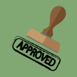 image of approval rubber stamp