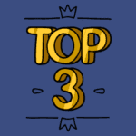 image of top three in text