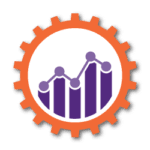 image of gear cog with bar chart