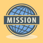 image of globe with the word mission