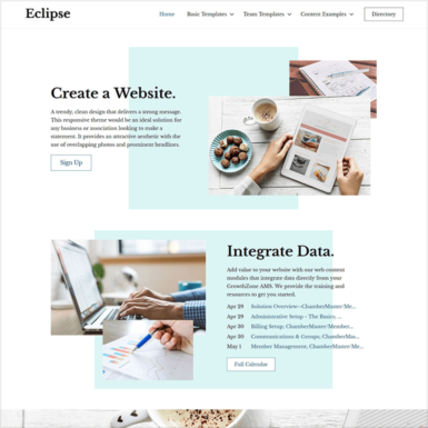 image of growthzone eclipse website template