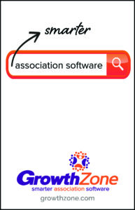 Search bar for association software research