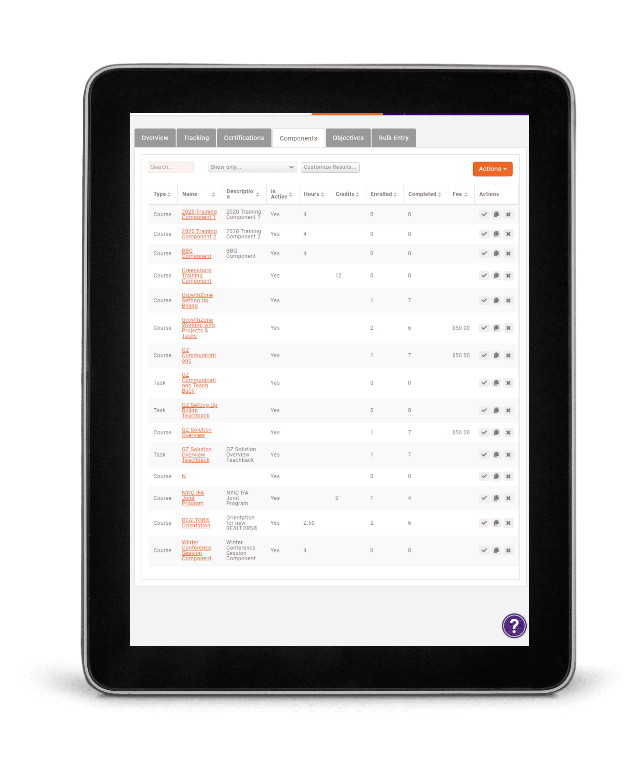 Tablet View Continuing Education Module