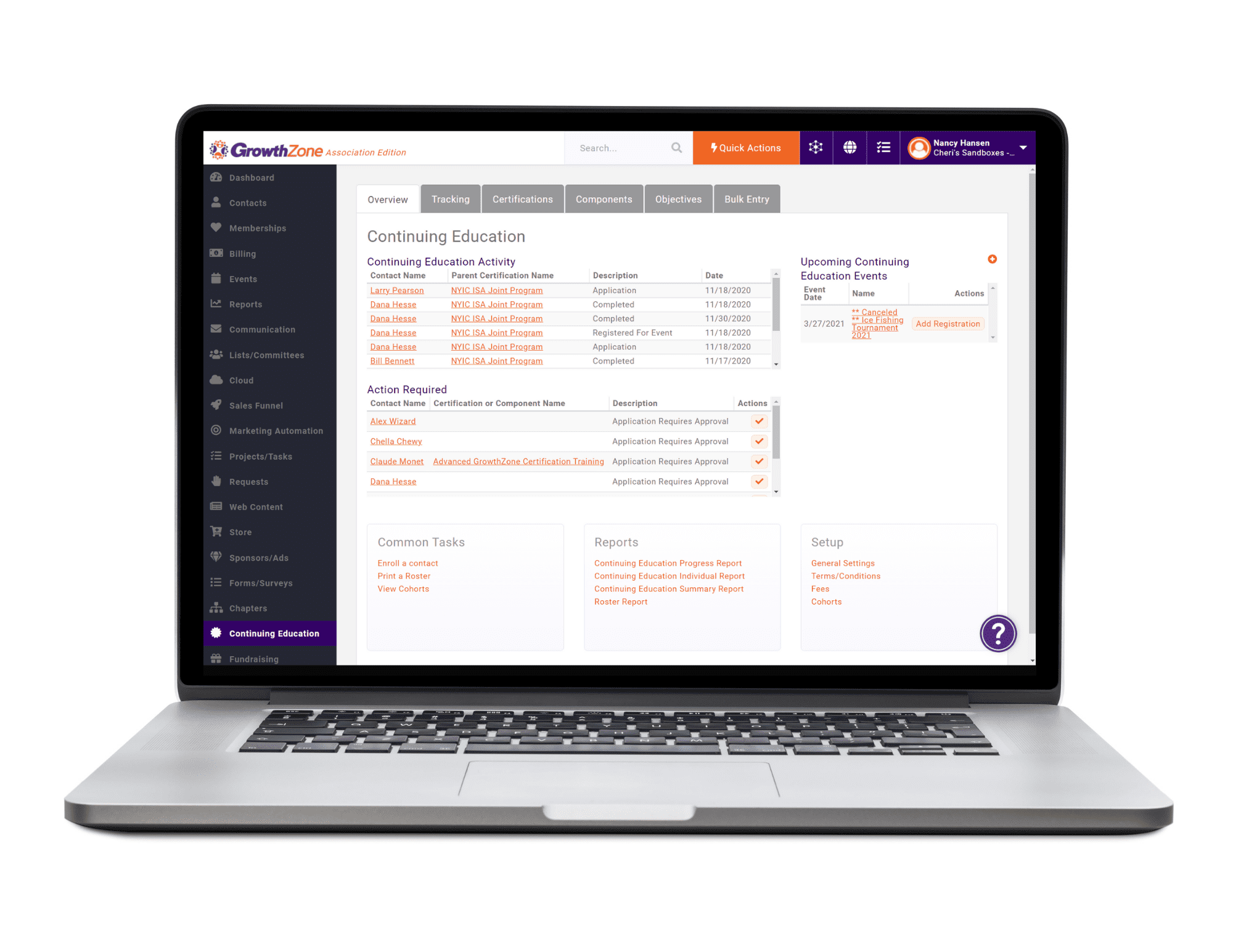 CE Credit Tracking for Associations