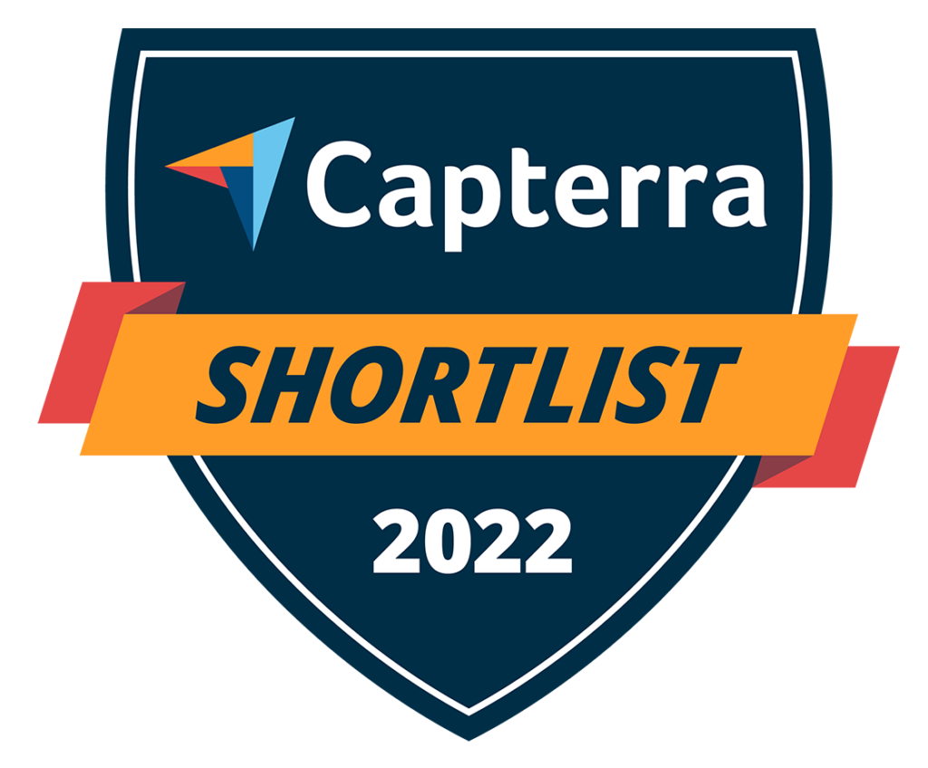 Capterra 2022 Association Management Software Shortist badge