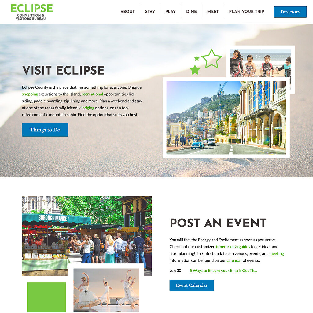 image of eclipse website template