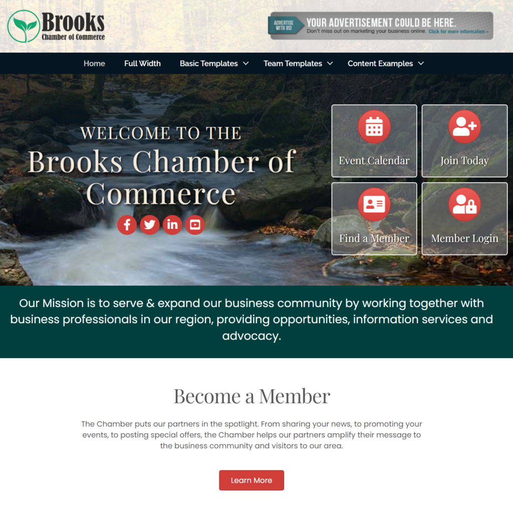 Brooks Website Theme for Chambers & Associations